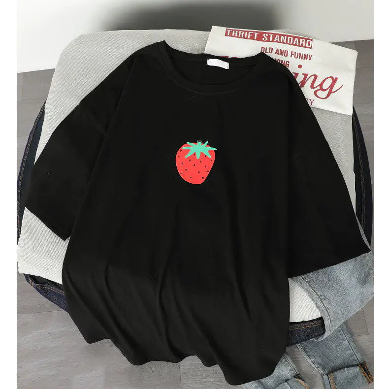 Cotton Short Sleeve T-Shirt for Women - Summer Fashion